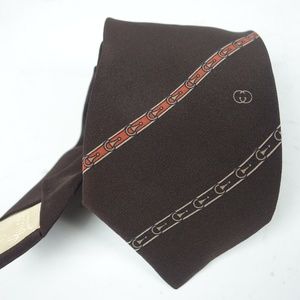 Authentic GUCCI Designer Silk Tie Necktie Monogram